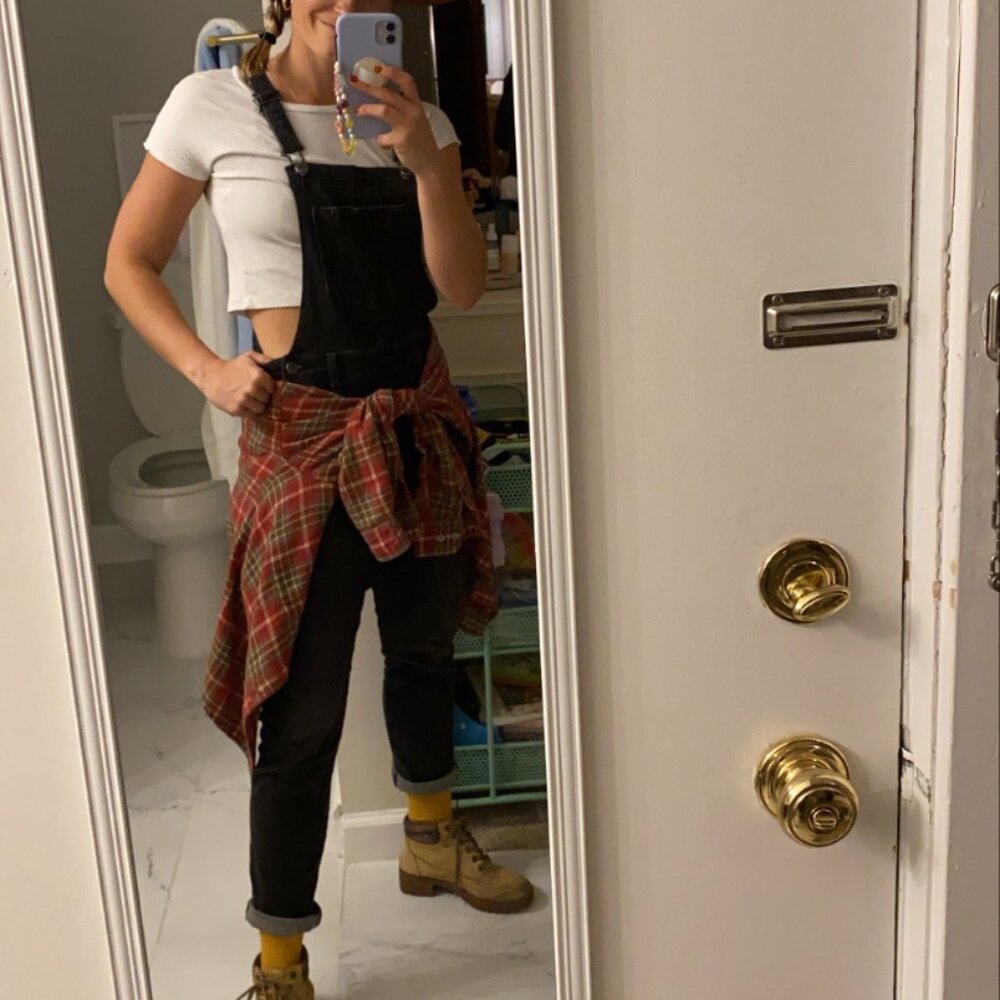 Old Navy Black Overalls